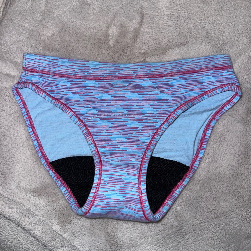 Thinx Teens Blue and Pink Bikini Bottoms